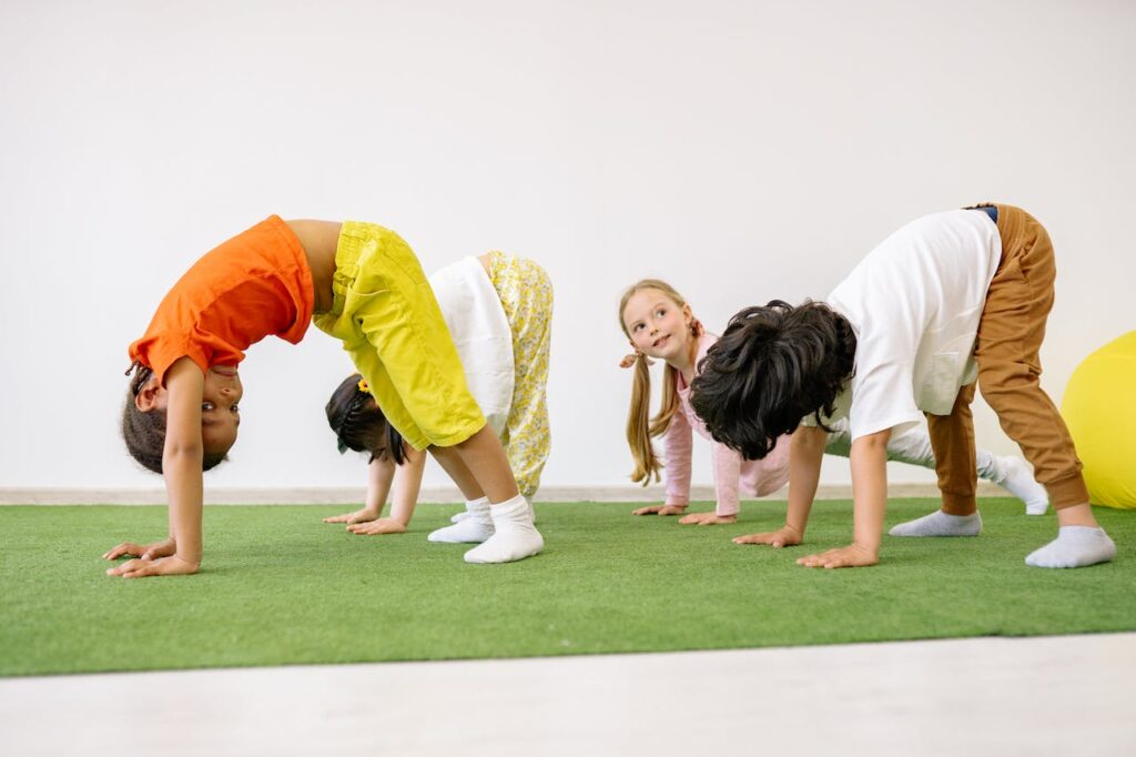 bear crawl exercises for autistic children